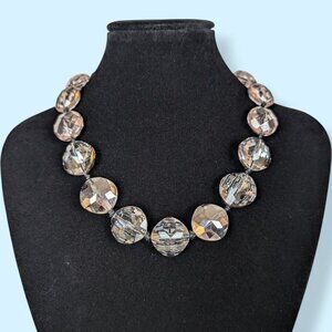 Vintage Faceted Crystal & Lucite Bead Necklace